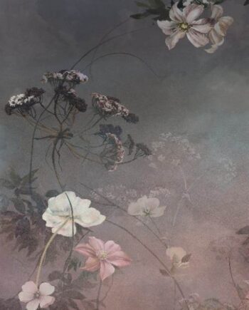 Крупноформатная декоративная плита с рисунком ABK Wide&Style Country Flowers Pink A, 160x320 см, 6 мм, матовая