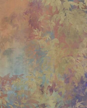Крупноформатная декоративная плита с рисунком ABK Wide&Style Foliage Orange B, 120x280 см, 6 мм, матовая