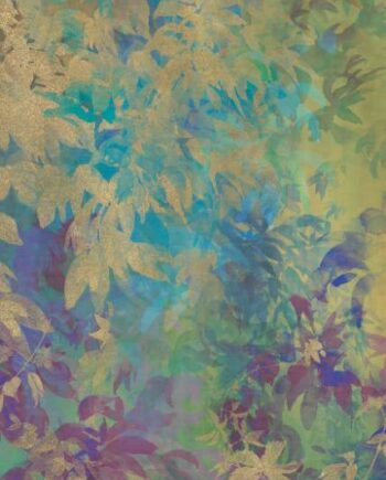 Крупноформатная декоративная плита с рисунком ABK Wide&Style Foliage Yellow A, 120x280 см, 6 мм, матовая