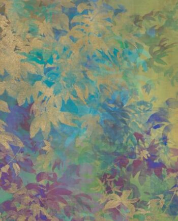 Крупноформатная декоративная плита с рисунком ABK Wide&Style Foliage Yellow A, 160x320 см, 6 мм, матовая