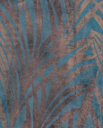 Крупноформатная декоративная плита с рисунком ABK Wide&Style Jungle Blue, 160x320 см, 6 мм, матовая
