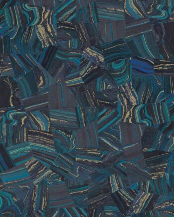 Крупноформатная декоративная плита с рисунком ABK Wide&Style Precious Blue, 160x320 см, 6 мм, матовая