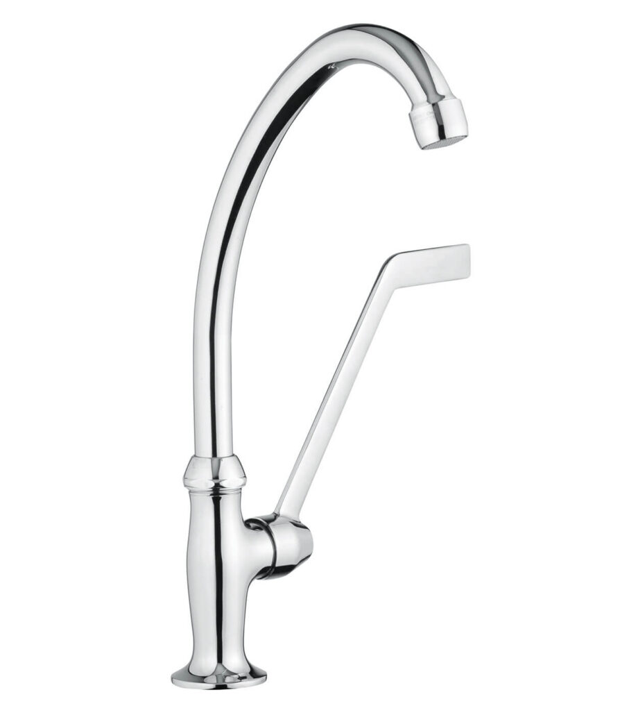 Кухонный кран Emmevi Decò Classic 12060 с поворотным изливом, хром, длинный рычаг Кухонный кран Emmevi Decò Classic 12060 с поворотным изливом