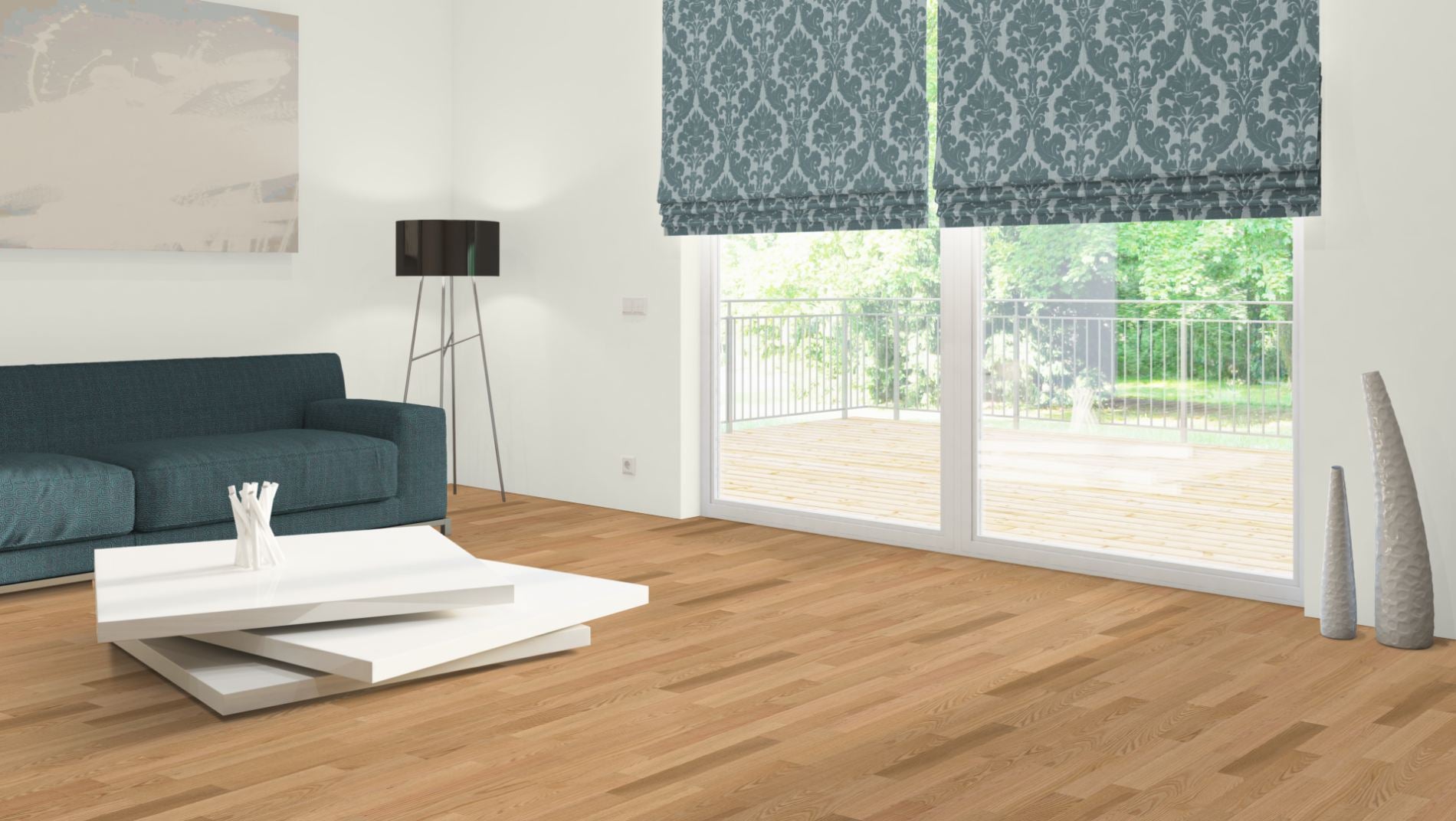 Штучный паркет красный дуб Select/Natur, массив, без покрытия, 22 x 70 x 500 мм – 3