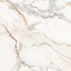 Матовая напольная плитка из керамогранита под мрамор Calacatta White, 60x120 см, 8 мм, белый – 3