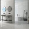 Полированная напольная плитка из керамогранита под мрамор Tau Elite Silver Pol, 30x60 см, 9,5 мм, серебристо-серый, ректифицированная – 3