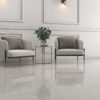 Полированная напольная плитка из керамогранита под мрамор Tau Elite White Pol, 60x120 см, 10,5 мм, белый, ректифицированная – 2