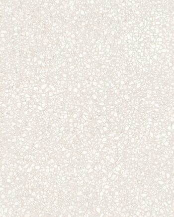 Матовая напольная плитка из керамогранита под терраццо Tau Portobello White, 60x60 см, 9 мм, белый, R10, ректифицированная