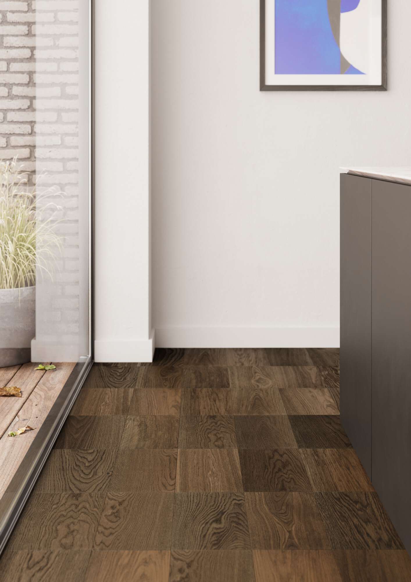 Модульный паркет Bauwerk Formpark Mini 570 копчёный дуб 14 масло – 3