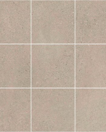Мозаичная плитка из керамогранита под бетон Tau Integra Greige 10x10, 30x30 см, серо-бежевый
