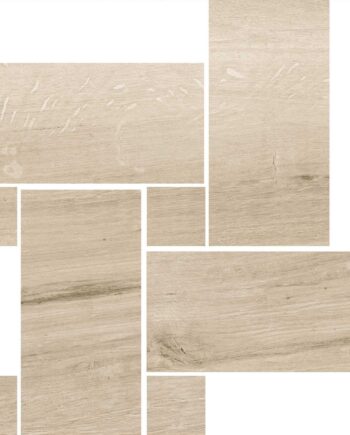 Мозаичная плитка из керамогранита под дерево Tau Eternal Haya Legno, 22x22 см, бук