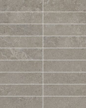 Мозаичная плитка из керамогранита под камень Tau Dorset Greige 3x15, 30x30 см, серо-бежевый