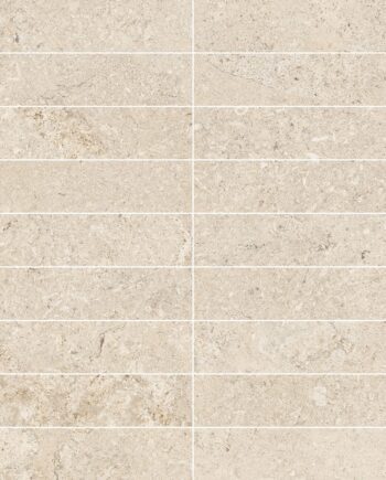 Мозаичная плитка из керамогранита под камень Tau Dorset Linen 3x15, 30x30 см, льняной бежевый
