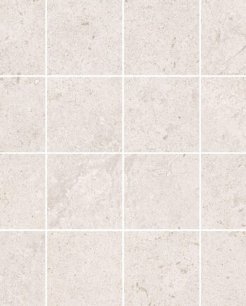 Мозаичная плитка из керамогранита под камень Tau Dorset White 7x7, 30x30 см, белый