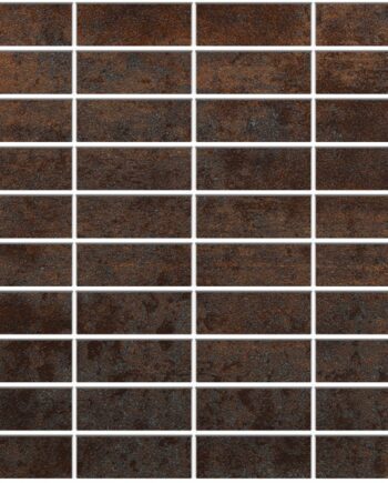 Мозаичная плитка из керамогранита под кортеновскую сталь Tau Corten A, 30x30 см, ржаво-коричневый