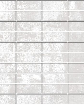 Мозаичная плитка из керамогранита под кортеновскую сталь Tau Corten Blanco, 30x30 см, белый