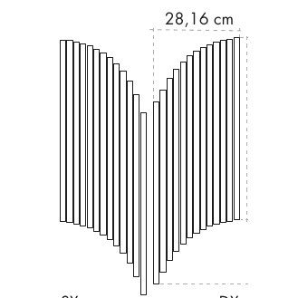 Мозаичная плитка под мрамор ABK Sensi Signoria Ventaglio Statuario Light, 28x60 см, 8,5 мм, полированная (lux)