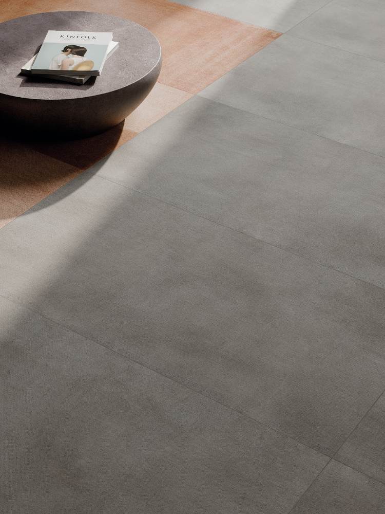 Напольная керамическая плитка с рисунком ABK Poetry Net Multi Orange, 60x120 + 60x60 + 2× 30x60 см, 8,5 мм, напольный микс с рисунком, матовая – 4