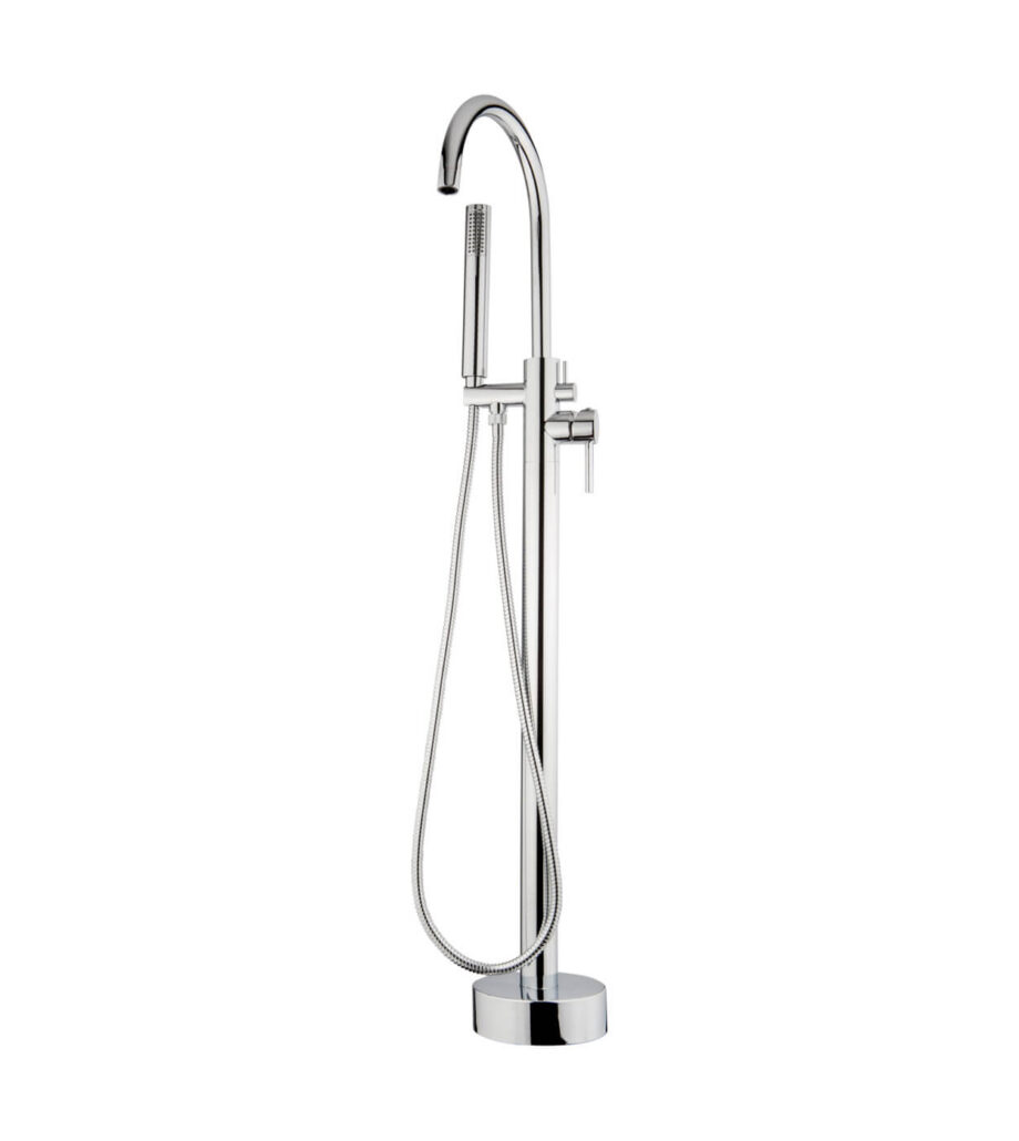 Напольный смеситель для ванны Emmevi Piper 45030 с ручным душем, хром Напольный смеситель для ванны Emmevi Piper 45030 с ручным душем