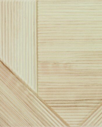 Настенная керамическая плитка с полосатым 3D-рельефом Dune Stripes Mix Bamboo, 25x25 см, 10 мм, бамбук