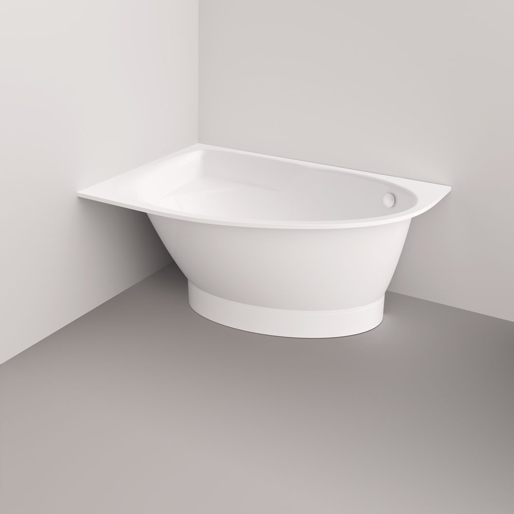 Угловая ванна PAA TRE 150 D 150x100 cm, литьевой камень – 7