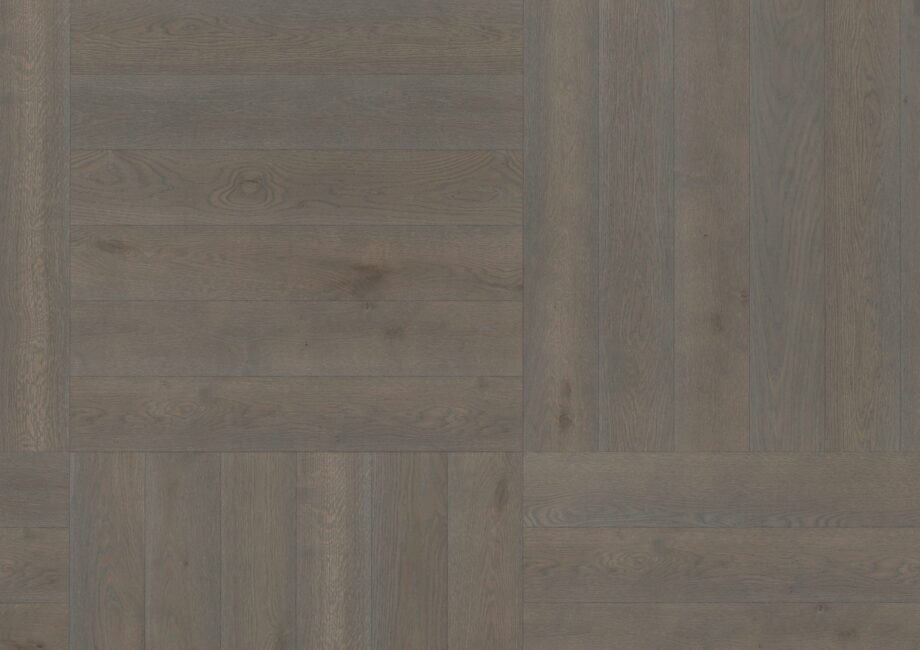 Паркет Дуб, ter Hürne, Oak azure brown, брашированная, V-образная фаскa, натуральное масло