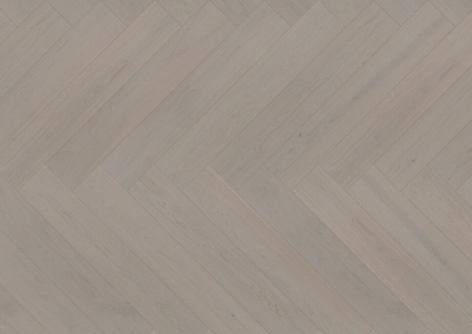 Паркет Дуб, ter Hürne, паркет елочкой, Oak grey, серый, брашированная, V-образная фаскa, особенно матовый лак
