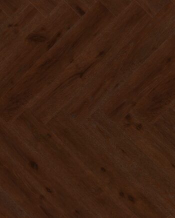Паркет Дуб, ter Hürne, паркет елочкой, Oak red brown, брашированная, V-образная фаскa, особенно матовый лак