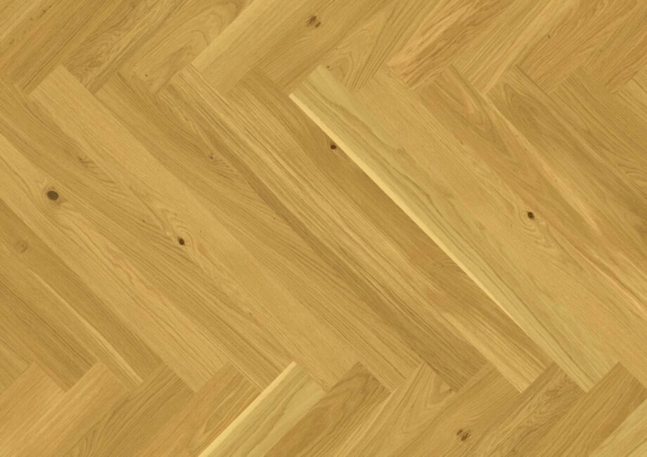 Паркет ёлочка Bauwerk Cleverpark 900 дуб натур 34 матовый лак шлифованный – вид доски Паркет ёлочка Bauwerk Cleverpark 900 дуб натур 34 матовый лак шлифованный
