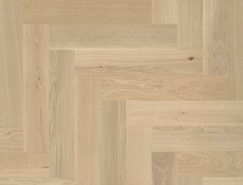 Паркет ёлочка Bauwerk Formpark Quadrato дуб Crema 46 B-Protect брашированный