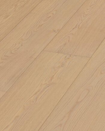 Паркетная доска Дуб Meister Lindura Natural alabaster oak, брашированная, 1 полоса, матовый лак
