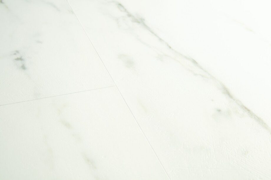Плитка ПВХ Виниловая LVT QUICK STEP, Ambient Click, Мрамор каррарский белый, фаска