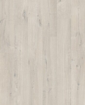 Плитка ПВХ Виниловая LVT QUICK STEP, Pulse Click, Дуб Cotton Oak White Blush, фаска