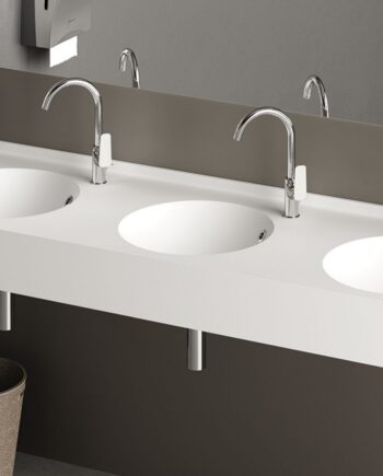 Раковина со столешницей на заказ PAA ROUND MTM, Silkstone