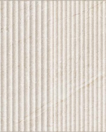 Рельефная настенная керамическая плитка под камень Tau Lithos Wall Relief Linen, 30x90 см, 8,7 мм, льняной бежевый, ректифицированная