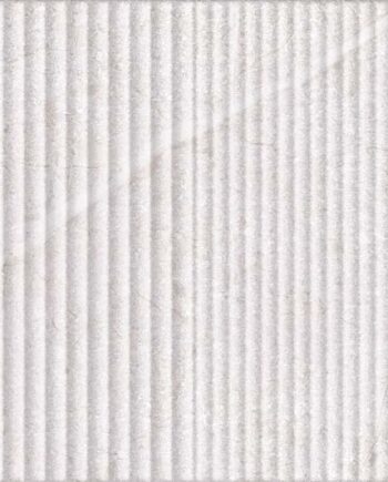 Рельефная настенная керамическая плитка под камень Tau Lithos Wall Relief Pearl, 30x90 см, 8,7 мм, жемчужно-серый, ректифицированная