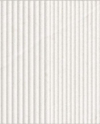 Рельефная настенная керамическая плитка под камень Tau Lithos Wall Relief White, 30x90 см, 8,7 мм, белый, ректифицированная