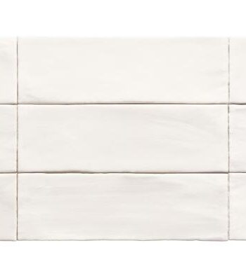 Рельефная настенная керамическая плитка под ручную работу Dune Tabarca Blanco Mate, 7,5x23 см, 9 мм, белый