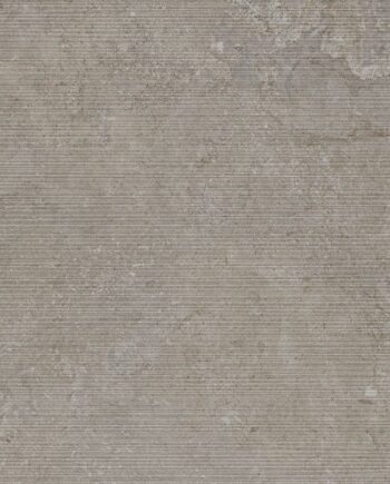 Рельефная настенная плитка из керамогранита под камень Tau Dorset Greige Relief, 60x120 см, серо-бежевый, ректифицированная