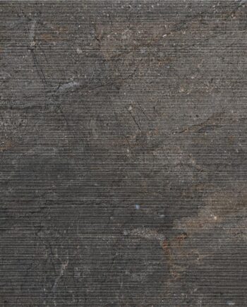 Рельефная настенная плитка из керамогранита под камень Tau Mainstone Carve Graphite, 75x150 см, 10,5 мм, графитовый, R10, ректифицированная
