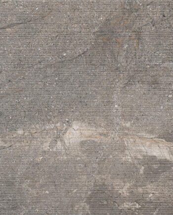 Рельефная настенная плитка из керамогранита под камень Tau Mainstone Carve Gray, 75x150 см, 10,5 мм, серый, R10, ректифицированная