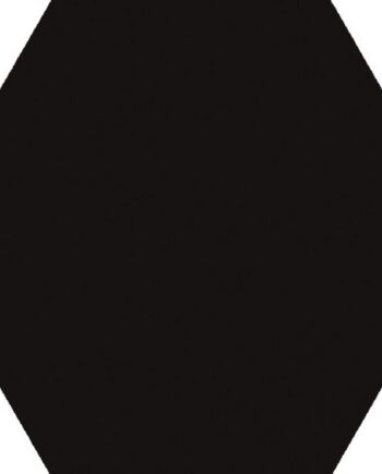 Шестигранная напольная плитка из керамогранита Dune Exa Black, 15x17 см, 8 мм, чёрный, R10