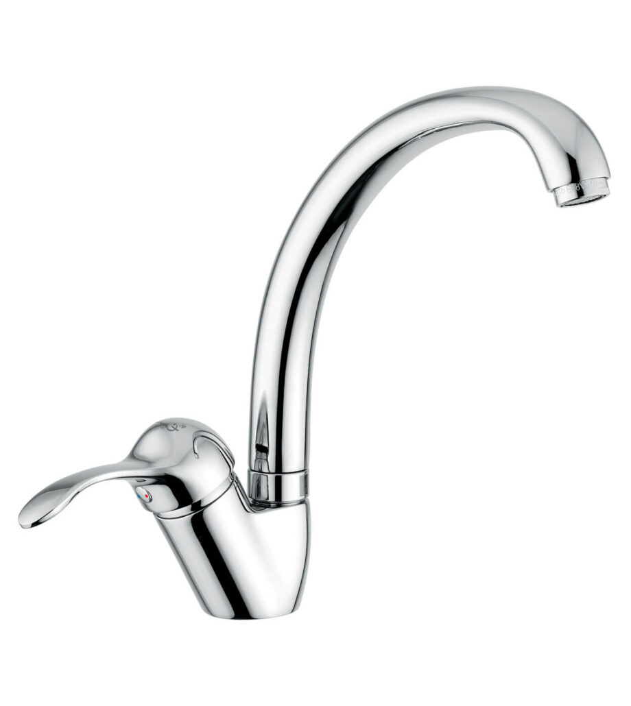 Смеситель для кухни Emmevi Melody 11087 с поворотным изливом, хром Смеситель для кухни Emmevi Melody 11087 с поворотным изливом