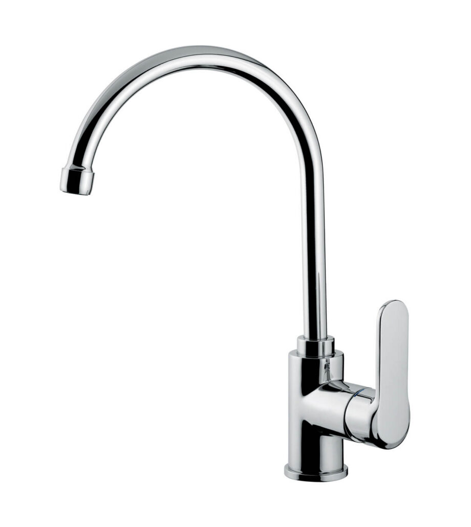 Смеситель для кухни Emmevi Nefer 77077 с поворотным изливом, хром Смеситель для кухни Emmevi Nefer 77077 с поворотным изливом