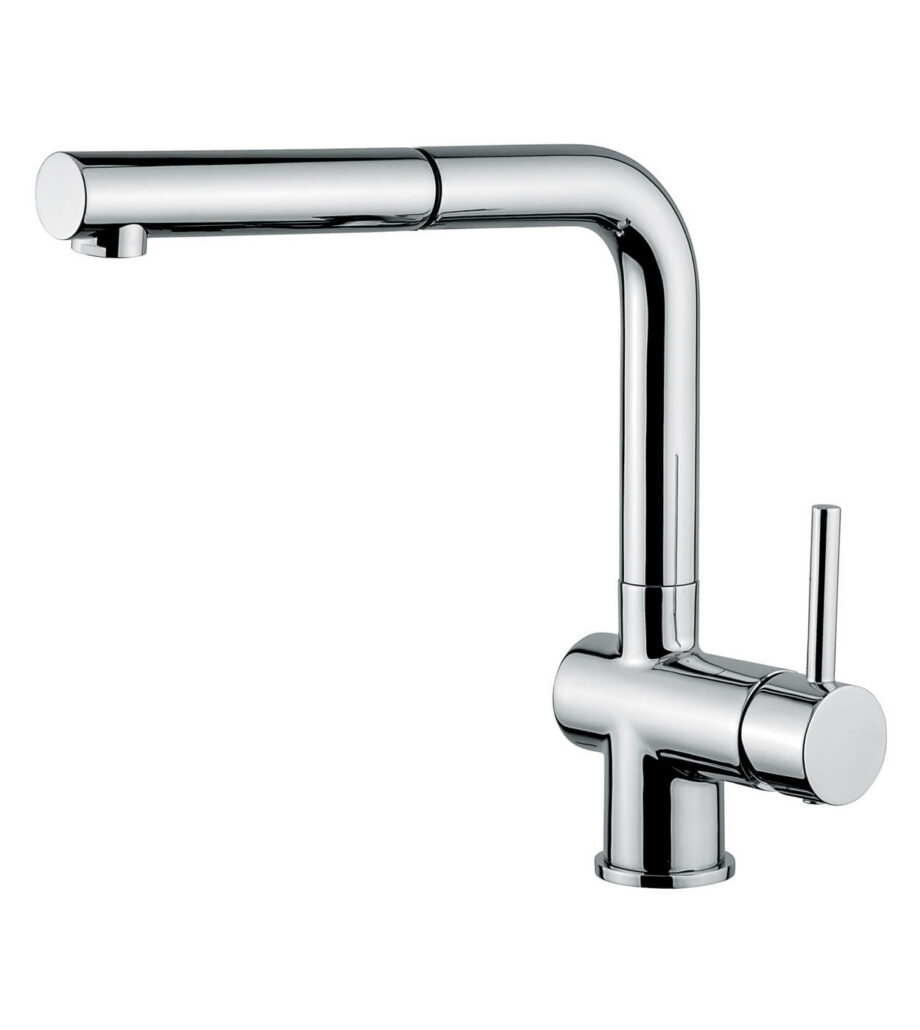 Смеситель для кухни Emmevi Piper 45044ES с выдвижной лейкой, хром Смеситель для кухни Emmevi Piper 45044ES с выдвижной лейкой