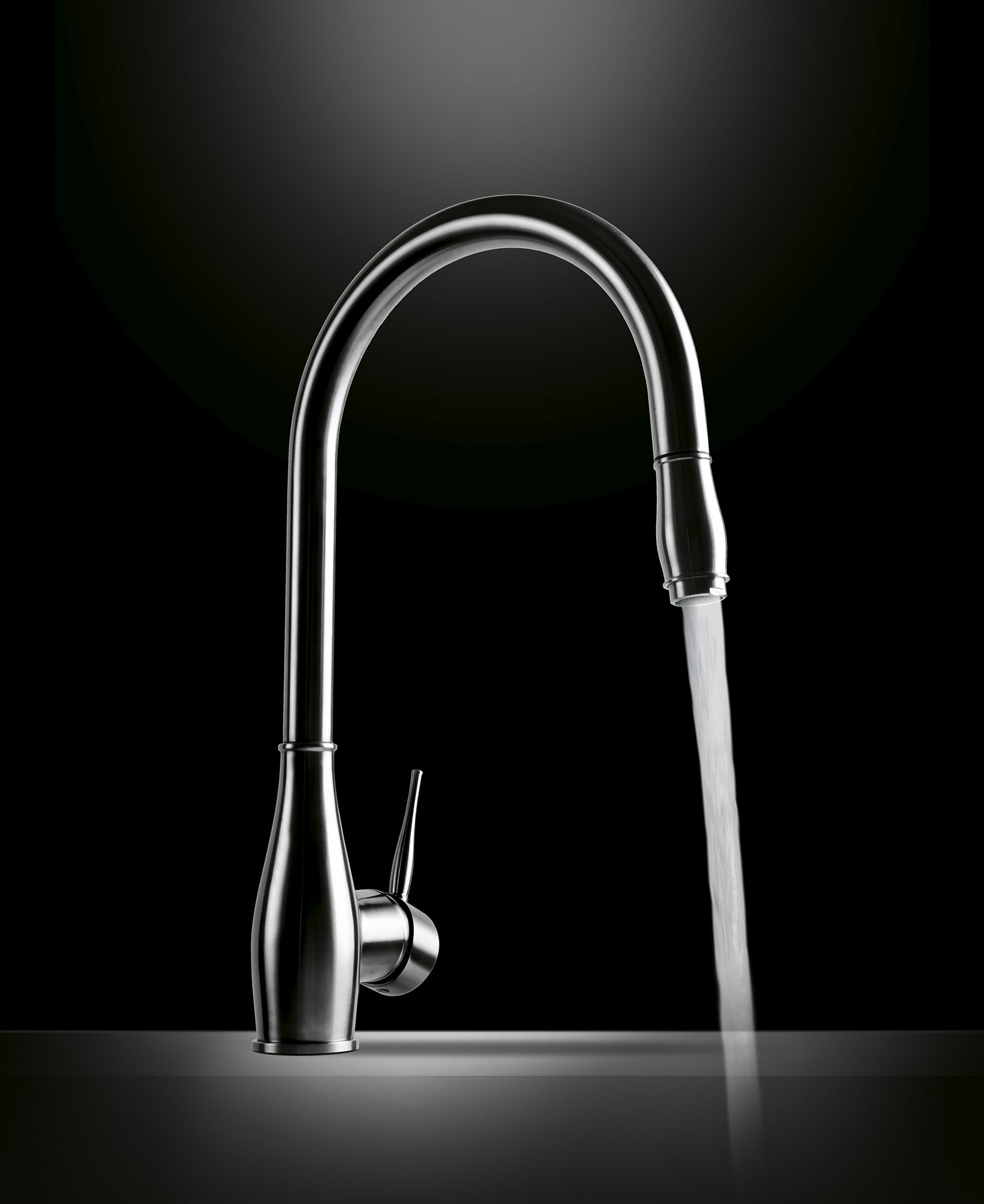 Смеситель для кухни Emmevi Tiffany 64167INES с выдвижной лейкой