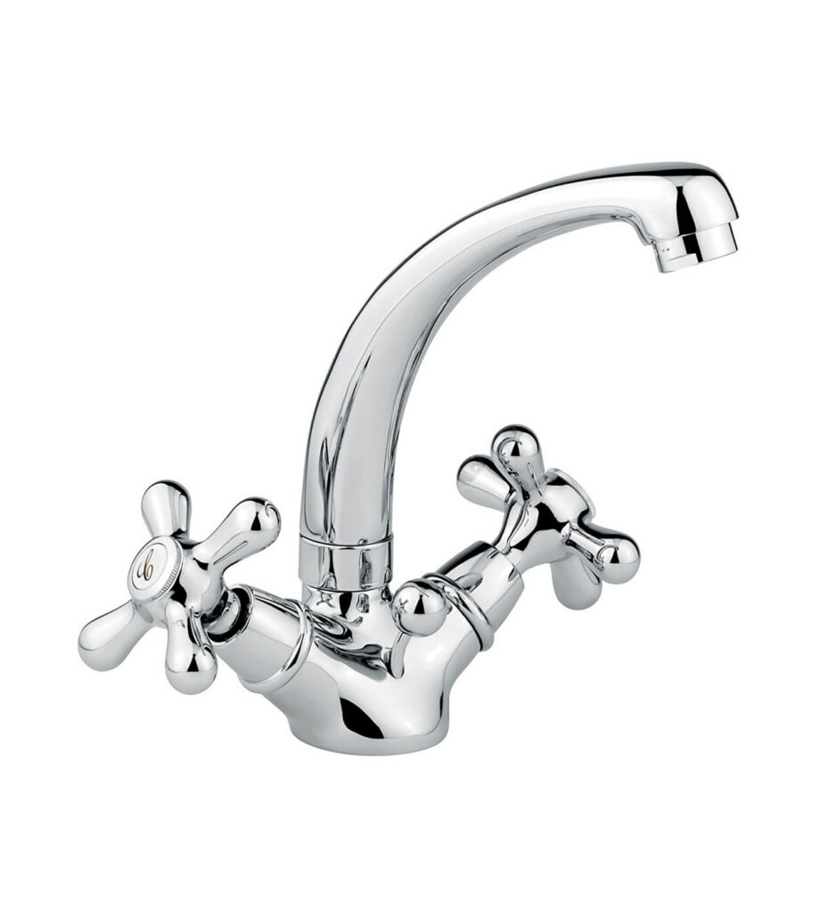 Смеситель для раковины Emmevi Decò Classic 12913 с донным клапаном, хром Смеситель для раковины Emmevi Decò Classic 12913 с донным клапаном
