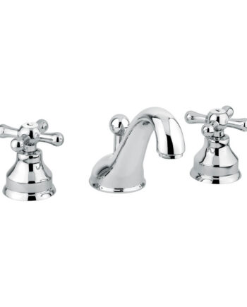 Смеситель для раковины на 3 отверстия Emmevi Decò Classic 12033 с донным клапаном