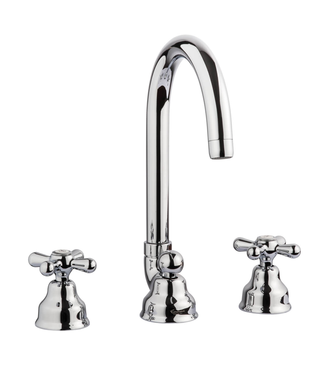 Смеситель для раковины на 3 отверстия Emmevi Decò Classic 12043 с донным клапаном