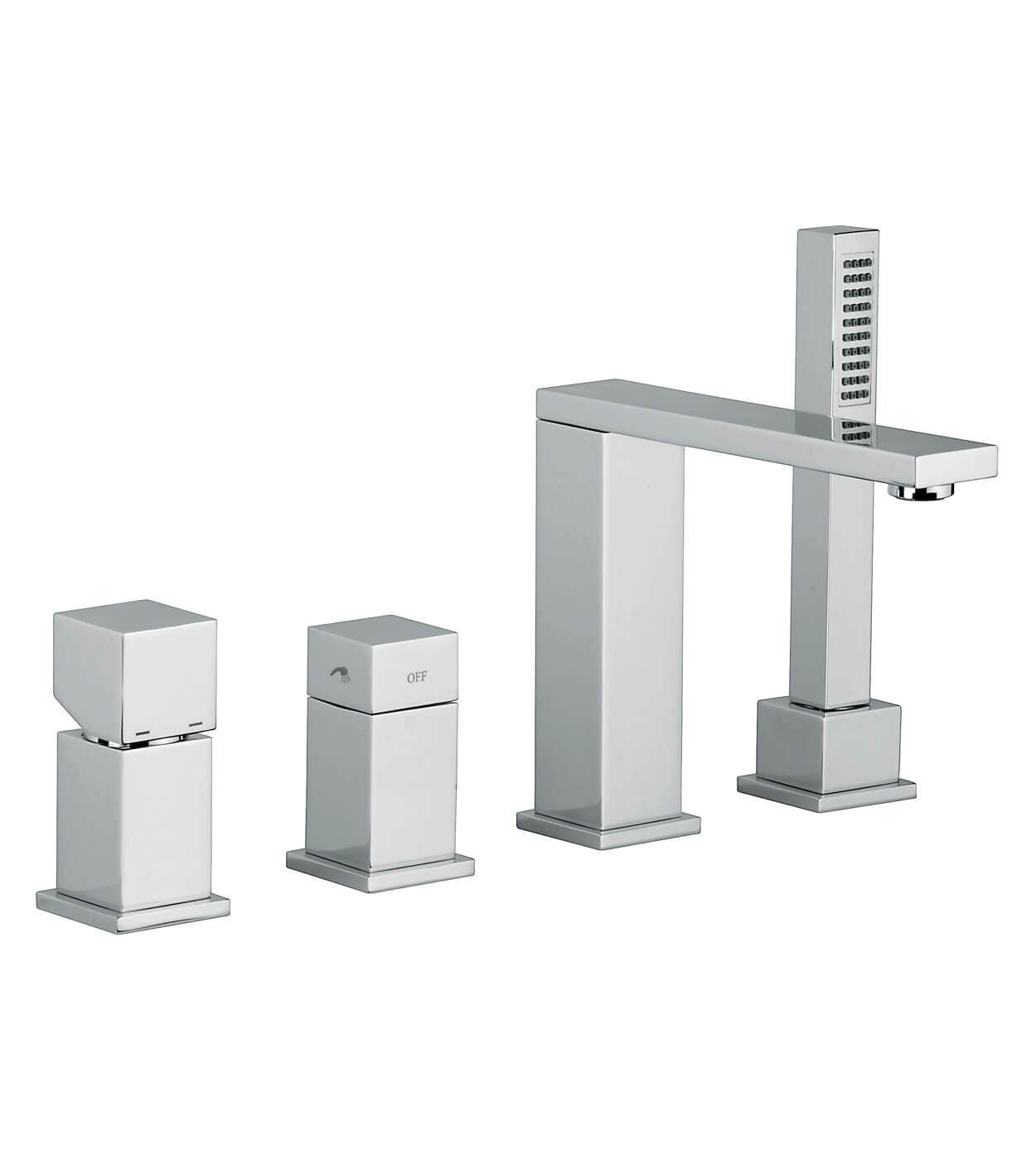 Смеситель на борт ванны Emmevi Gea 26120, 4 отверстия